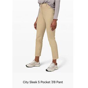 NWOT Lululemon City Sleek 5 Pocket 7/8 Pant